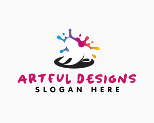 Shirt Paint Printing logo design