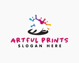 Shirt Paint Printing logo design