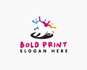 Shirt Paint Printing logo design