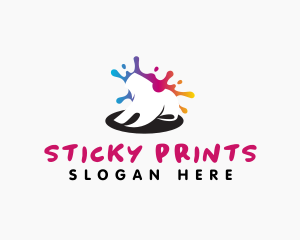 Shirt Paint Printing logo design