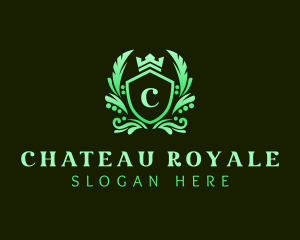 Gradient Royal Shield logo design