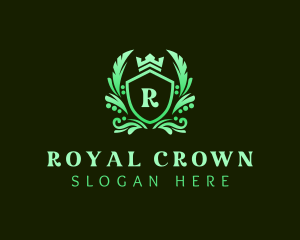 Gradient Royal Shield logo design