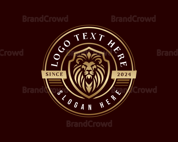 Royalty Crest Lion Logo