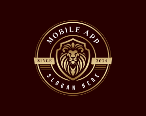 Royalty Crest Lion logo design