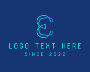 Internet - Digital Startup Letter E logo design