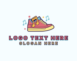 Musical Notes - Shoe Boutique Sneakers logo design