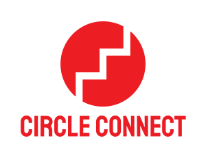 Circle - Red Steps Circle logo design