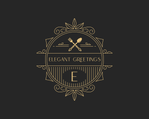 Elegant Gourmet Restaurant logo design