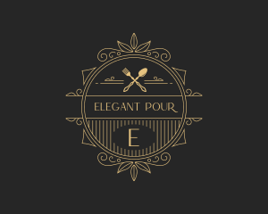 Elegant Gourmet Restaurant logo design