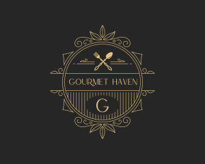 Elegant Gourmet Restaurant logo design