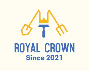 Royal Crown Gardening Tools  logo design