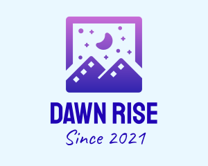 Dawn - Night Mountain Film logo design