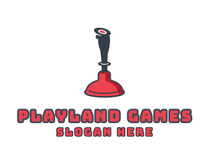 Games - Plunger Joystick Esport logo design