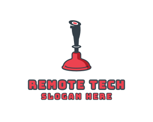 Remote - Plunger Joystick Esport logo design