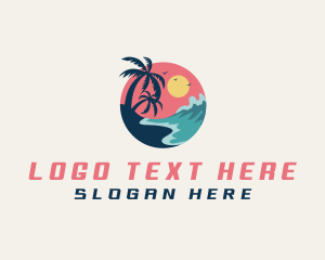 Travel - Travel Beach Resort logo design