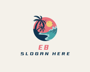 Surfing - Travel Beach Resort logo design