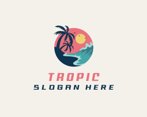 Travel Beach Resort logo design