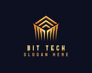 Luxury Cube Tech logo design