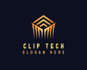 Luxury Cube Tech logo design