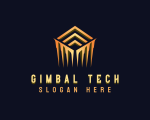 Luxury Cube Tech logo design