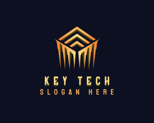 Luxury Cube Tech logo design