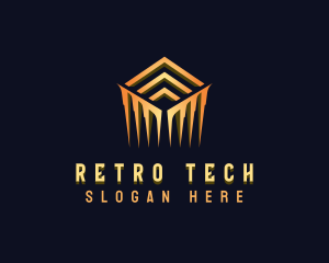 Luxury Cube Tech logo design