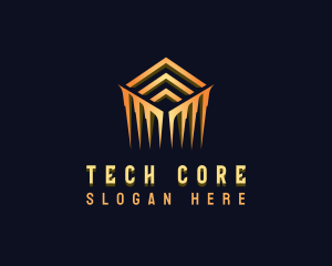 Luxury Cube Tech logo design