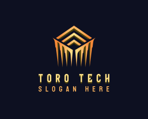 Luxury Cube Tech logo design