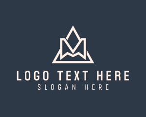 Triangle - Triangle Industrial Builder Letter M logo design