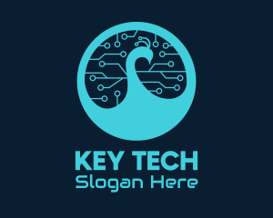 Cyber Tech Peacock  logo design