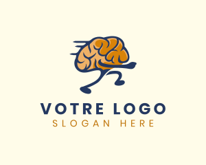 Mentoring - Running Smart Brain logo design