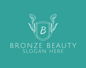 Flower Shield Wellness Spa logo design