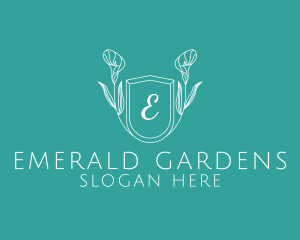 Flower Shield Wellness Spa logo design