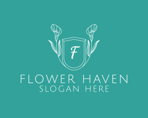 Flower Shield Wellness Spa logo design