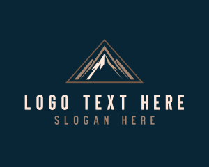 Himalayas - Mountain Triangle Peak logo design