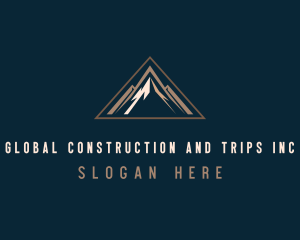 Adventure - Mountain Triangle Peak logo design