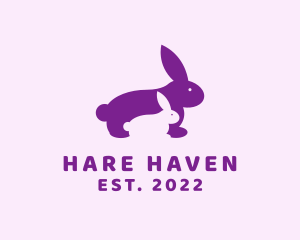 Hare - Rabbit Kit Baby logo design