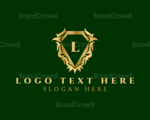 Luxury Diamond Crest Logo