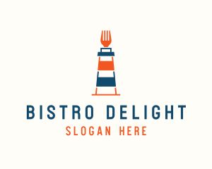 Fork Lighthouse Restaurant  logo design