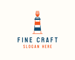 Fork Lighthouse Restaurant  logo design