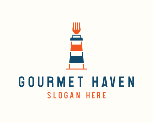 Fork Lighthouse Restaurant  logo design