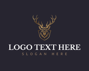 Antlers - Wildlife Deer Antler logo design