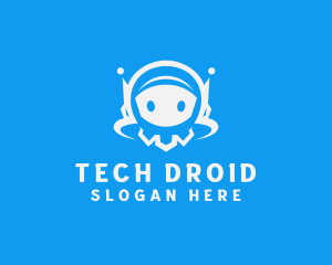 Droid - Robot Tech App logo design