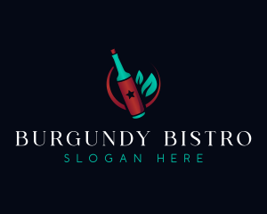 Wine Bottle Drink logo design