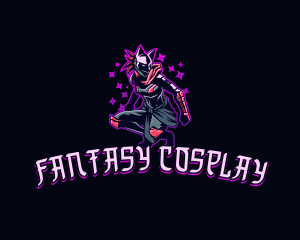 Cosplay - Feminine Ninja Assassin logo design