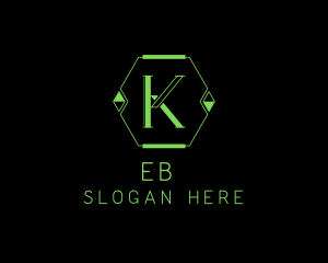 Application - Tech Gaming Letter K logo design