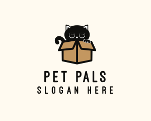 Pet Cat Box logo design