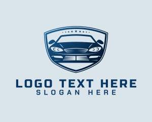 Driver - Sports Car Shield logo design