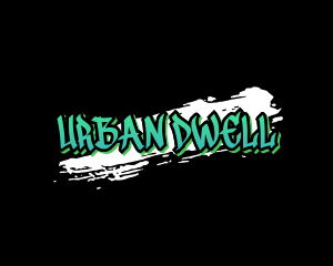 Urban Graffiti Paintbrush logo design