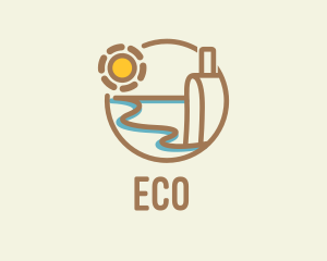 Ocean - Seascape Summer Traveler logo design